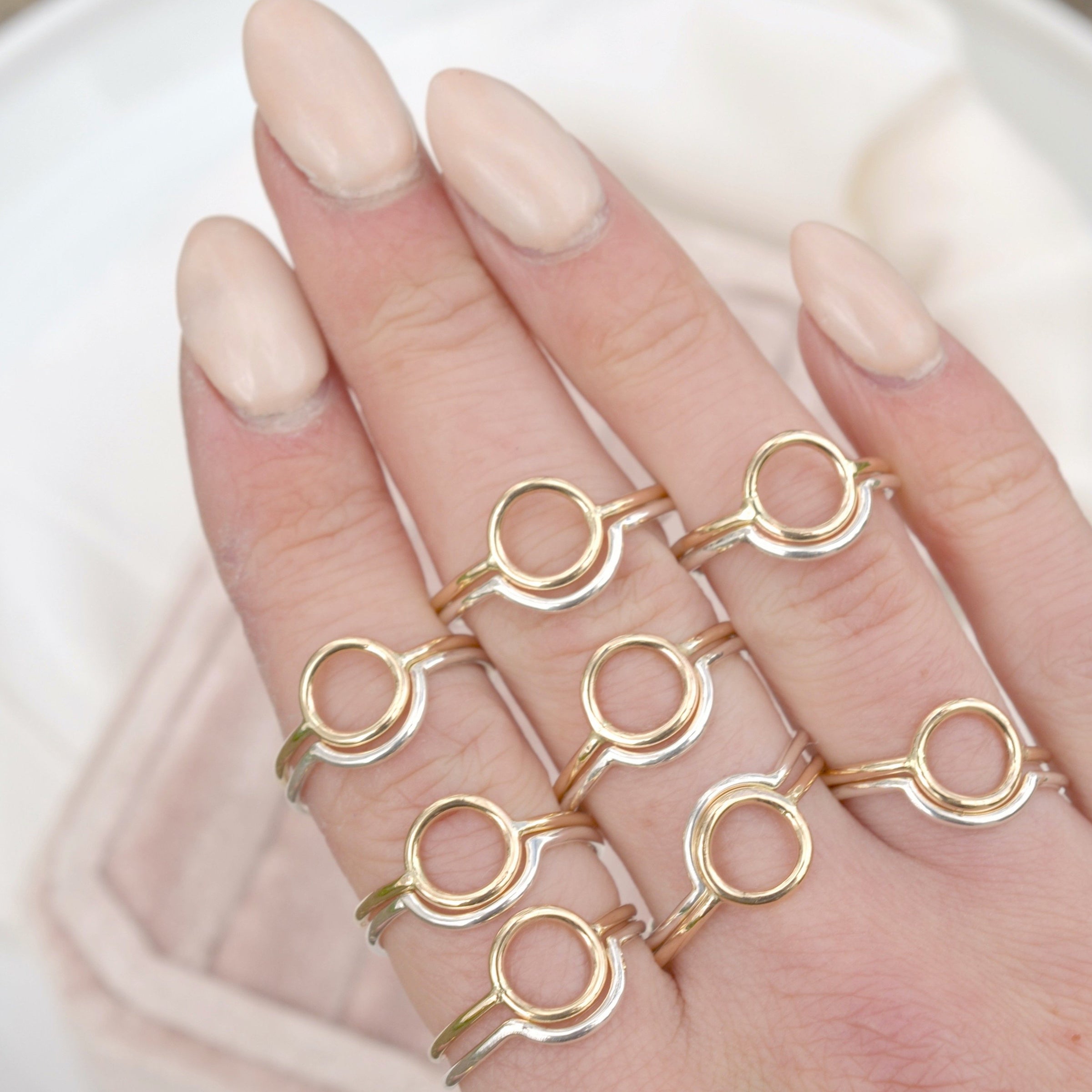 stacking rings and bands