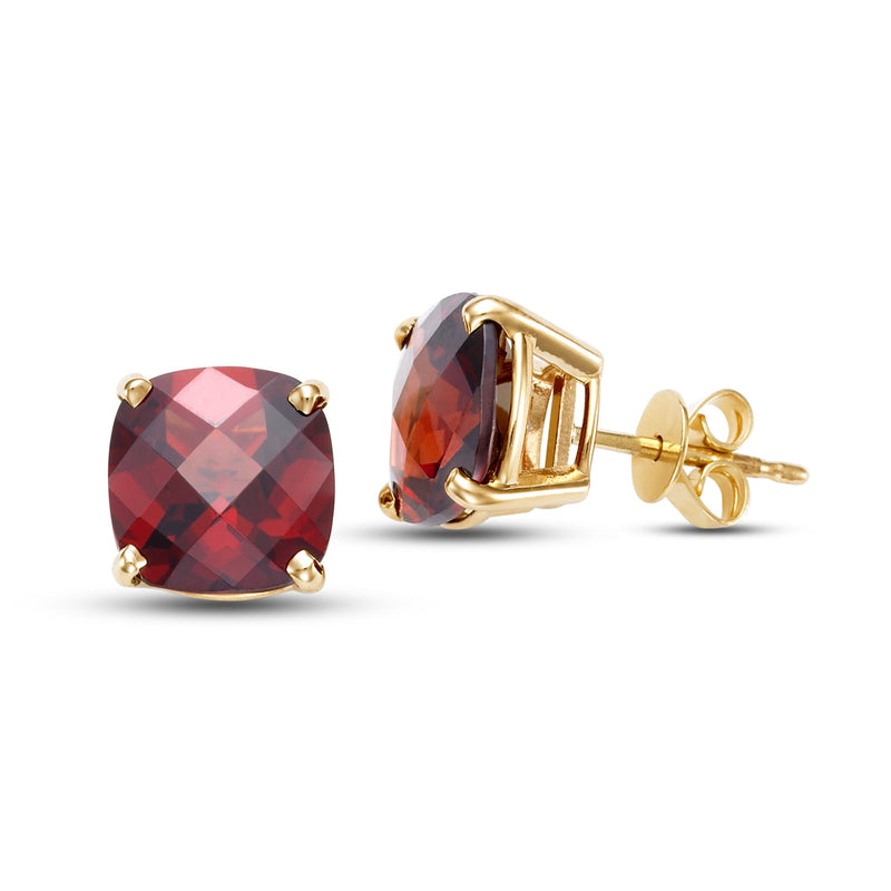 Cushion cut shop garnet earrings