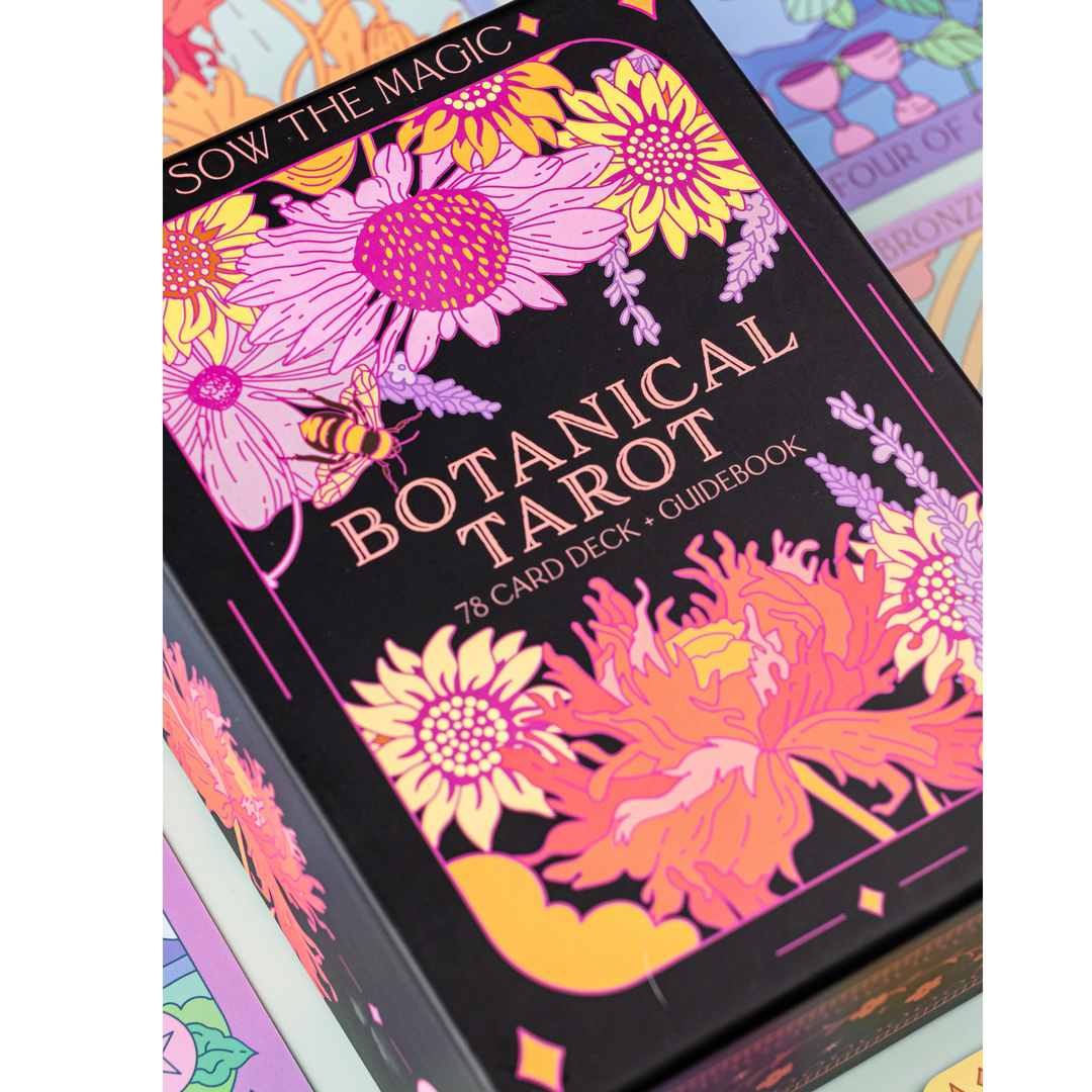 Botanical Tarot Deck + Guidebook by: Sow the Magic