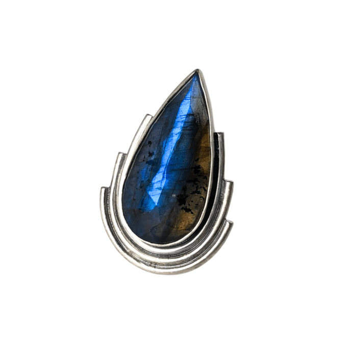 Cascading Labradorite Ring- Size 6