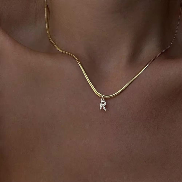 The Snake Initial Necklace