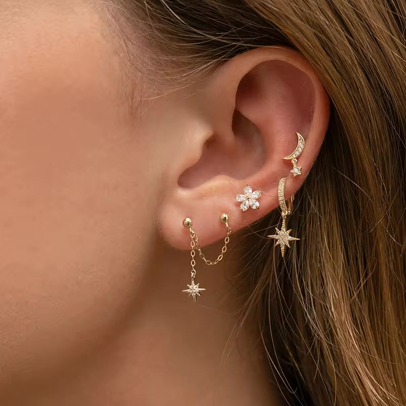 The Stellar Semicircle Earrings