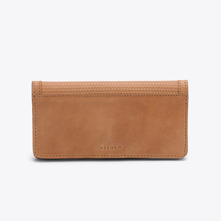 Classic Wallet Woven Almond