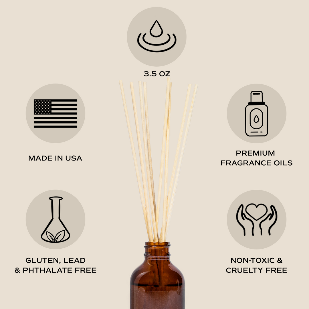 Teakwood and Mahogany Amber Reed Diffuser