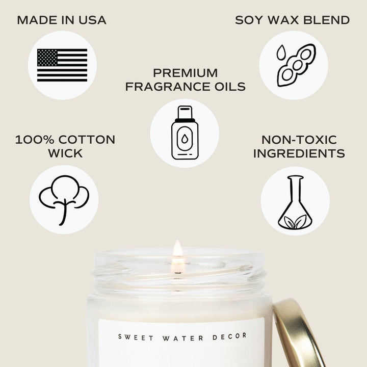 Spa Day Soy Candle - Clear Jar - 9 oz