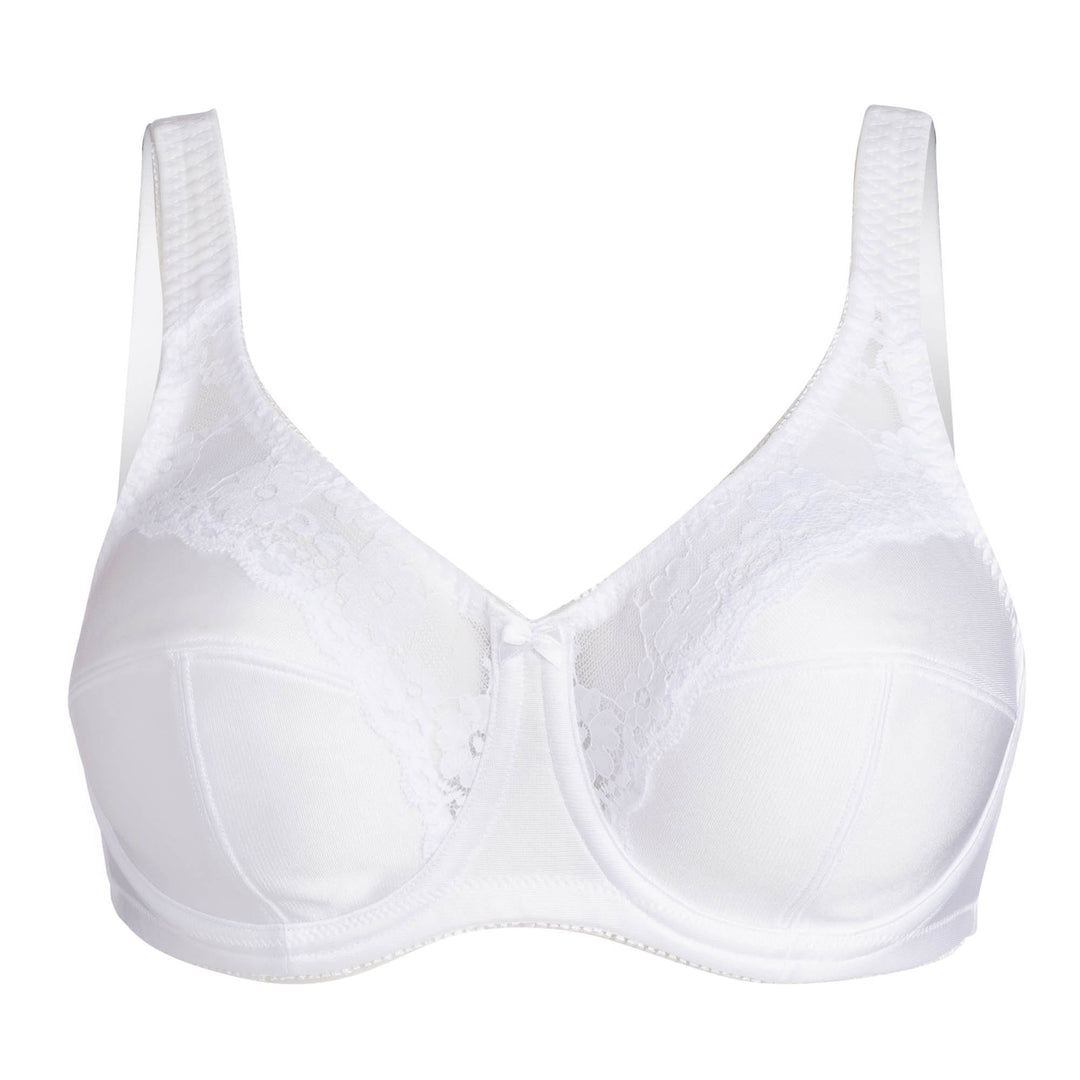 Style 7104 | Brand Full Figure Underwire Bra  - White