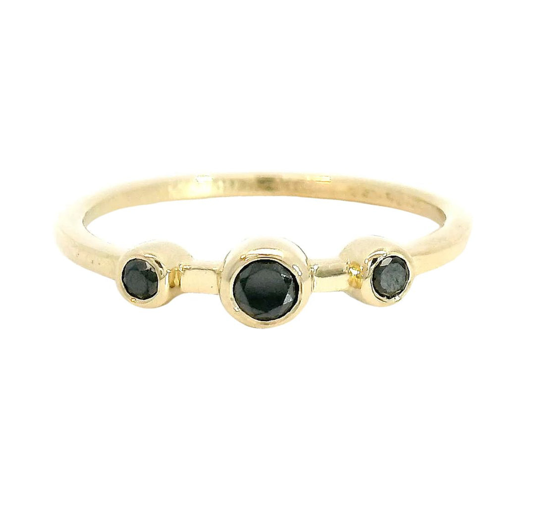 Cerberus Black Diamond Ring