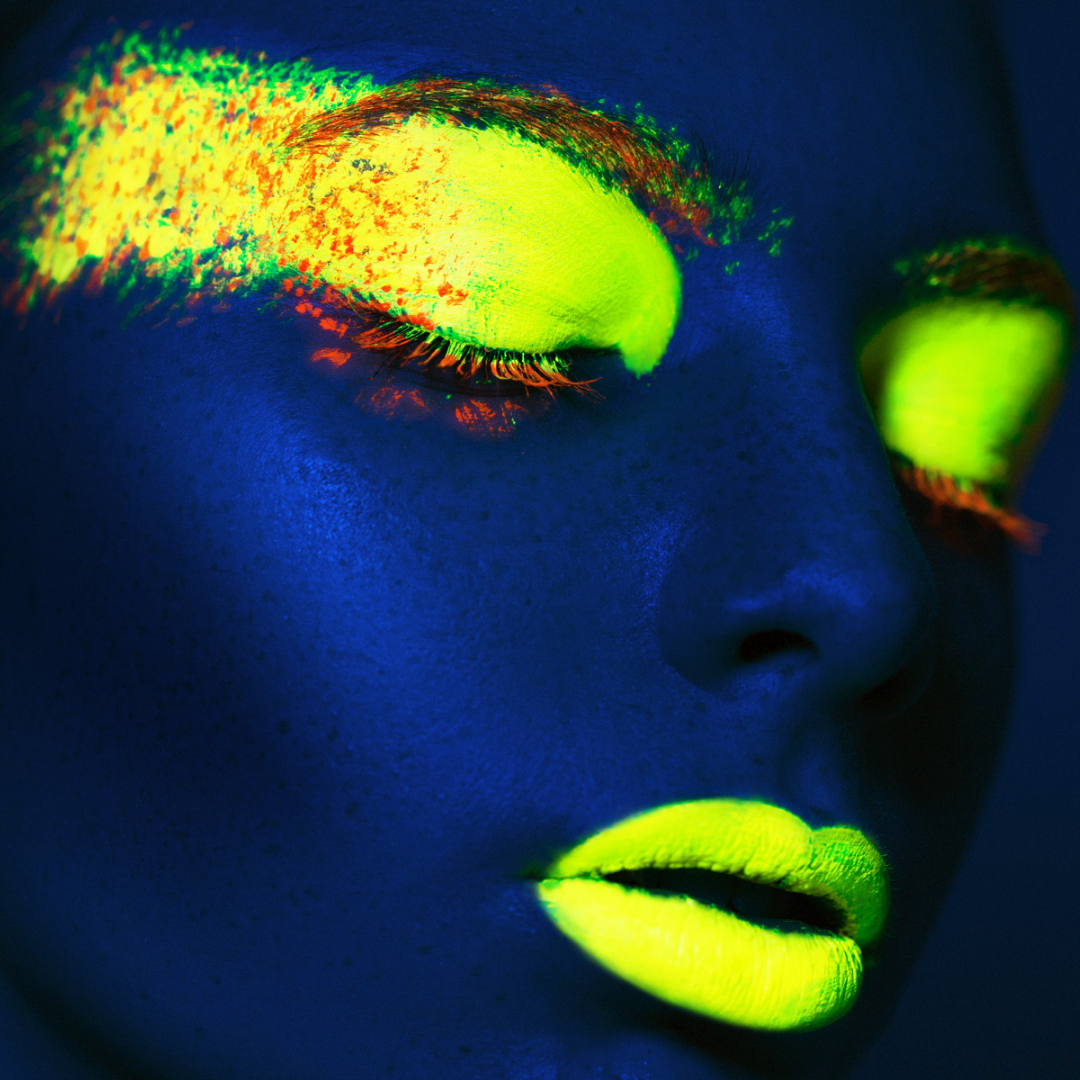 UV Neon Pigment Makeup - Fluorescent Yellow