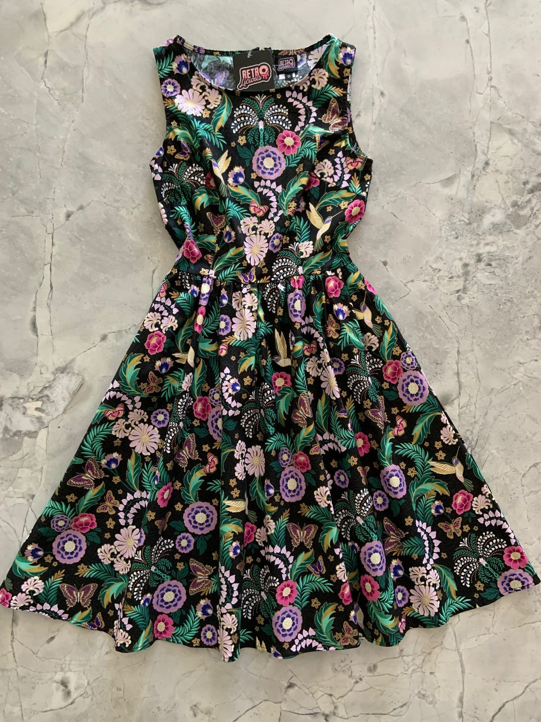 Hummingbird Vintage Dress