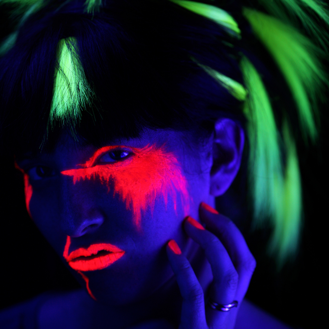 UV Neon Pigment Makeup - Fluorescent Yellow