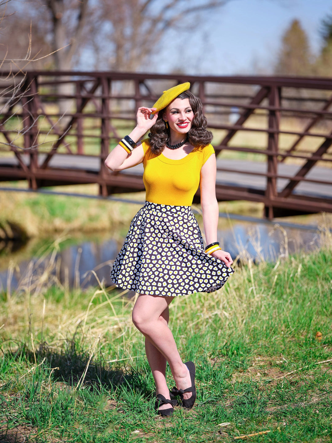 Sunny Side Up Skater Skirt