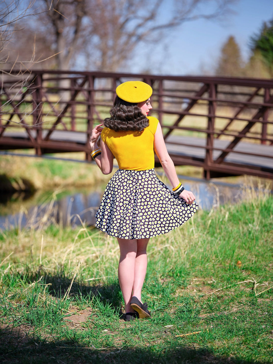 Sunny Side Up Skater Skirt