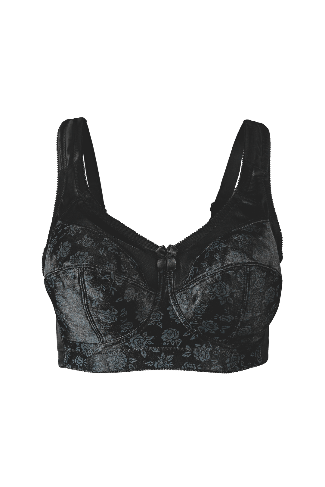 Style 7102 | Full Figure Super Support Soft Cup Bra - Black