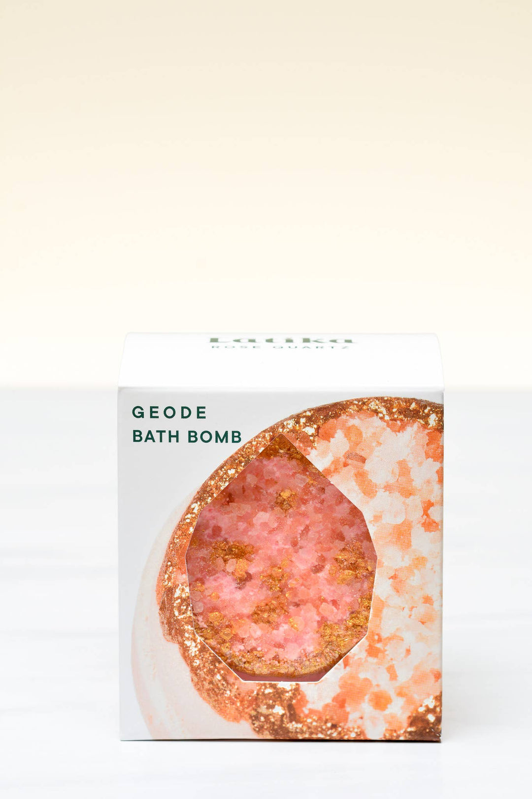 Christmas gift 🎄 🌸 Crystal Geode Bath Bomb - Rose Quartz