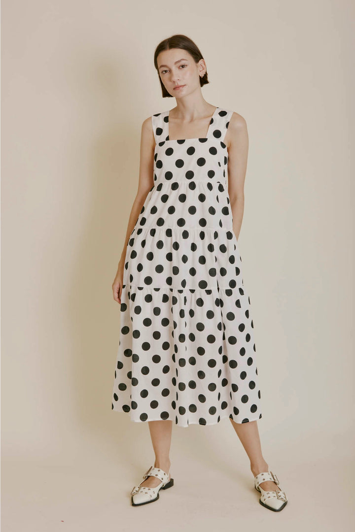 Polka Dot Midi Dress