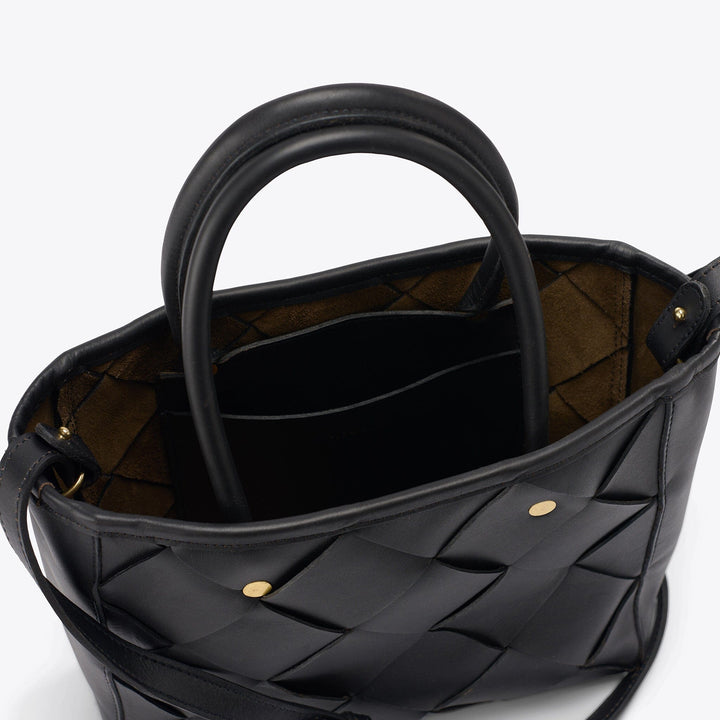 Carry-All Handwoven Satchel Black