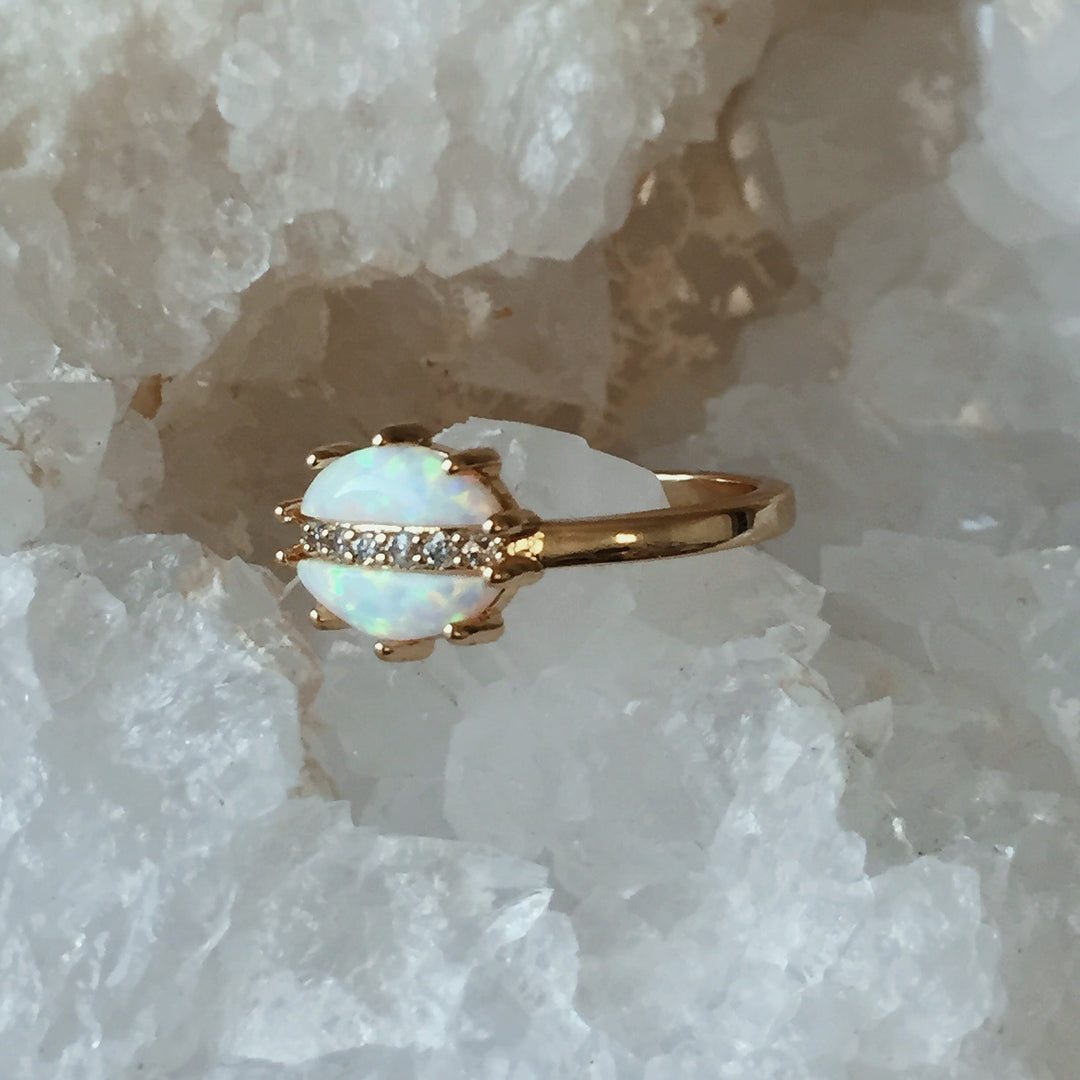 The Luna Opal Ring