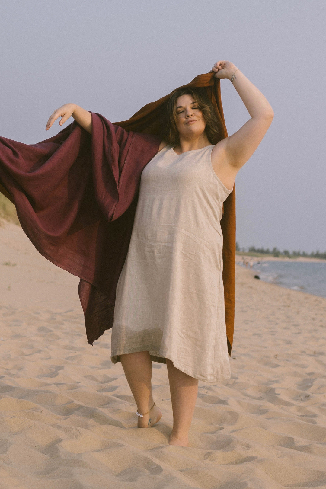 Tank Dress in Sand Dollar