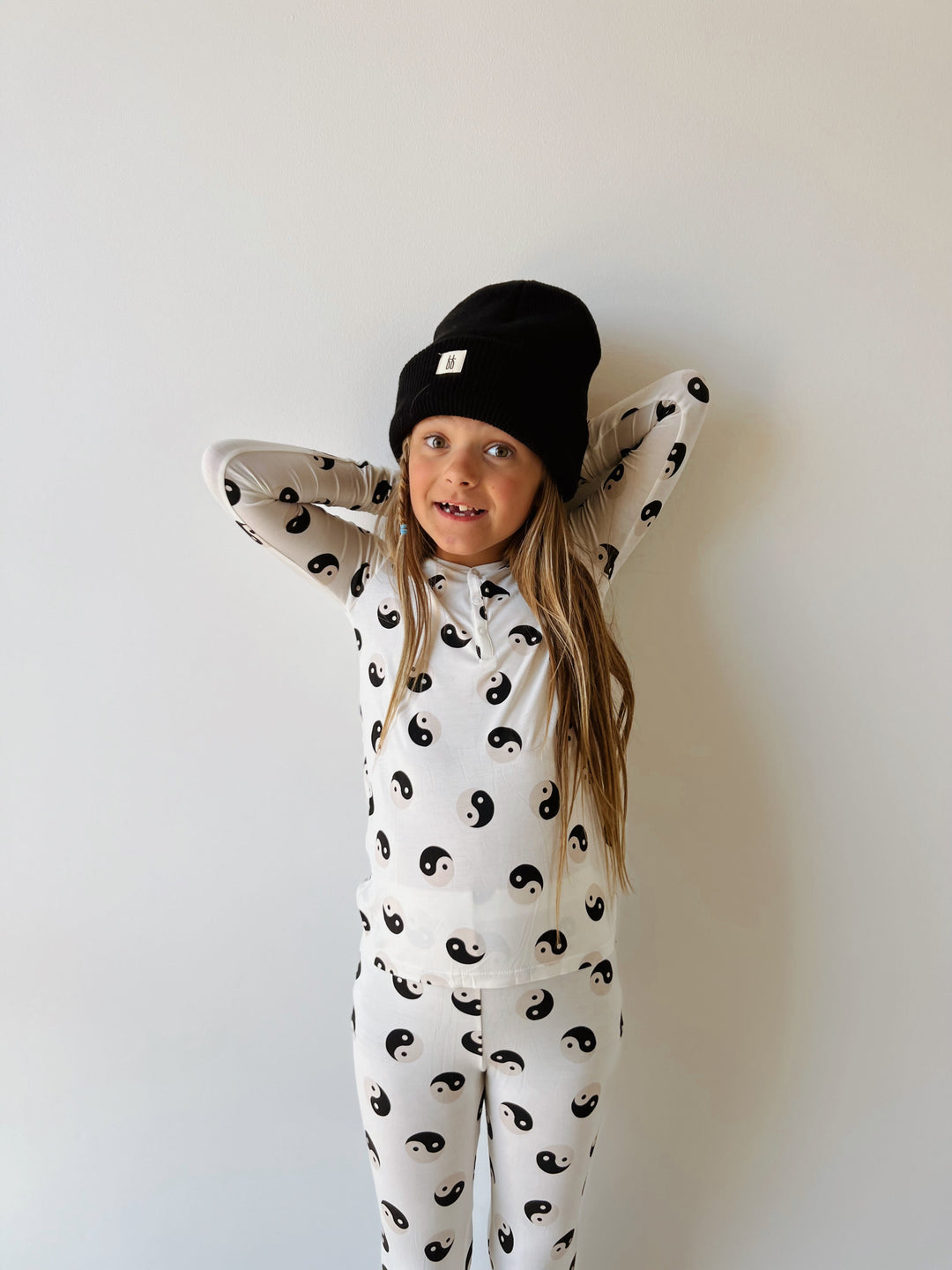 Black & White Yin Yang | Two Piece Bamboo Pajamas