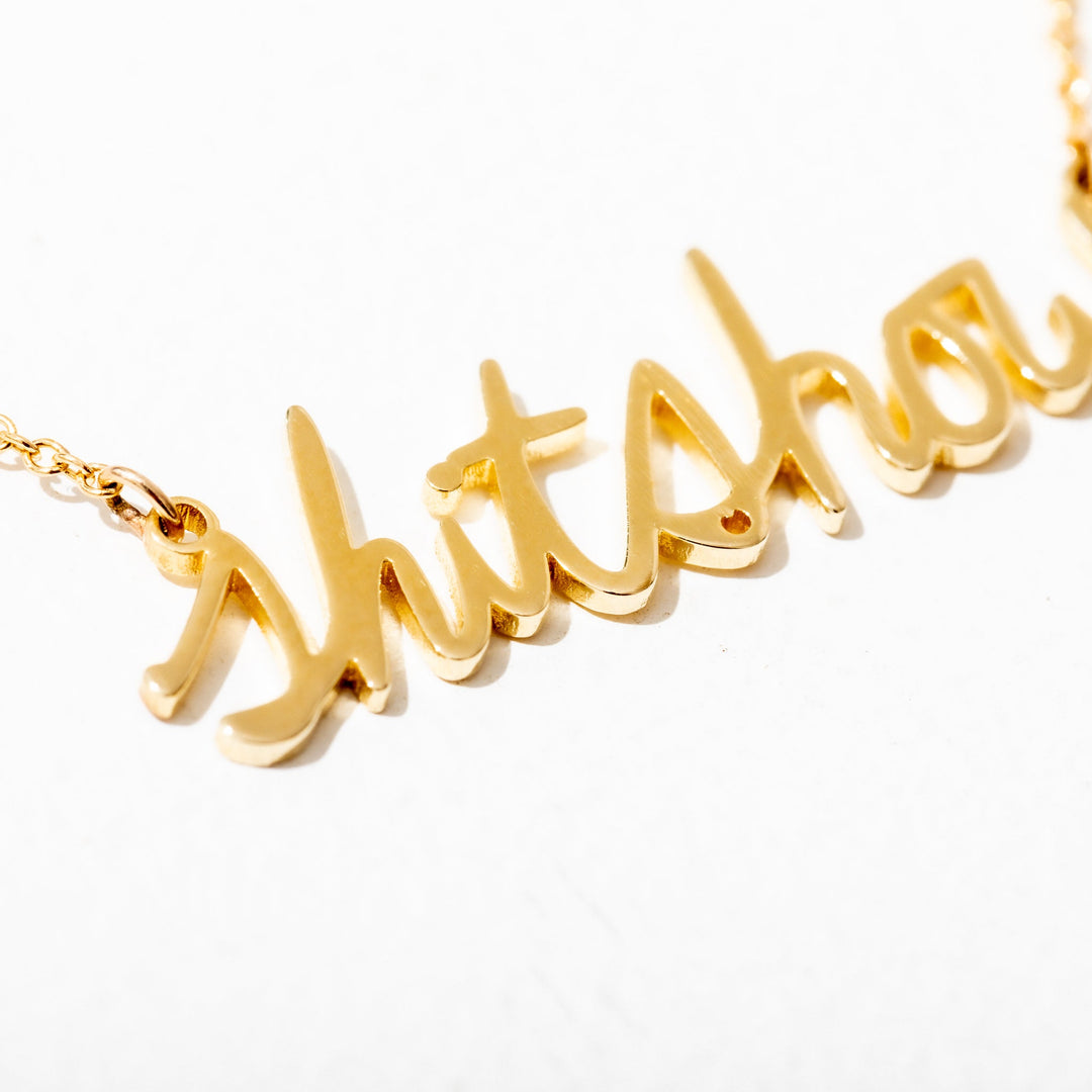 Shit Show Script Necklace