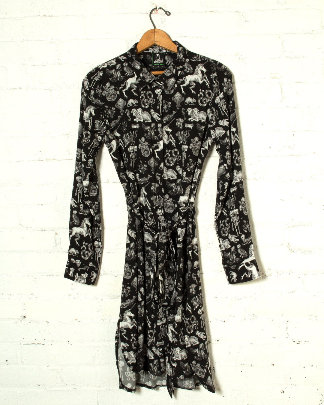 Freak of Nature Shirt Dress Black