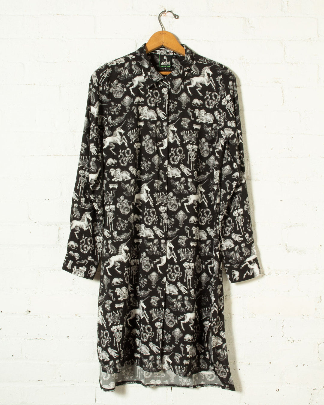 Freak of Nature Shirt Dress Black