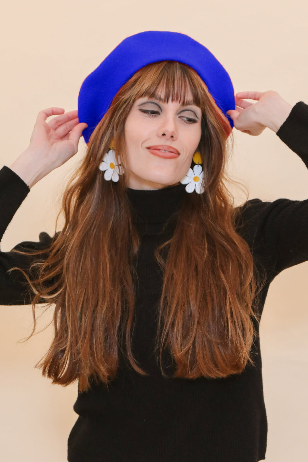 Brigitte Beret in Royal Blue