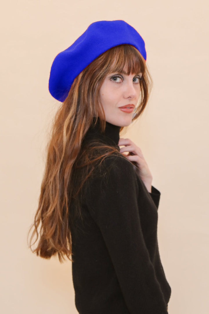 Brigitte Beret in Royal Blue