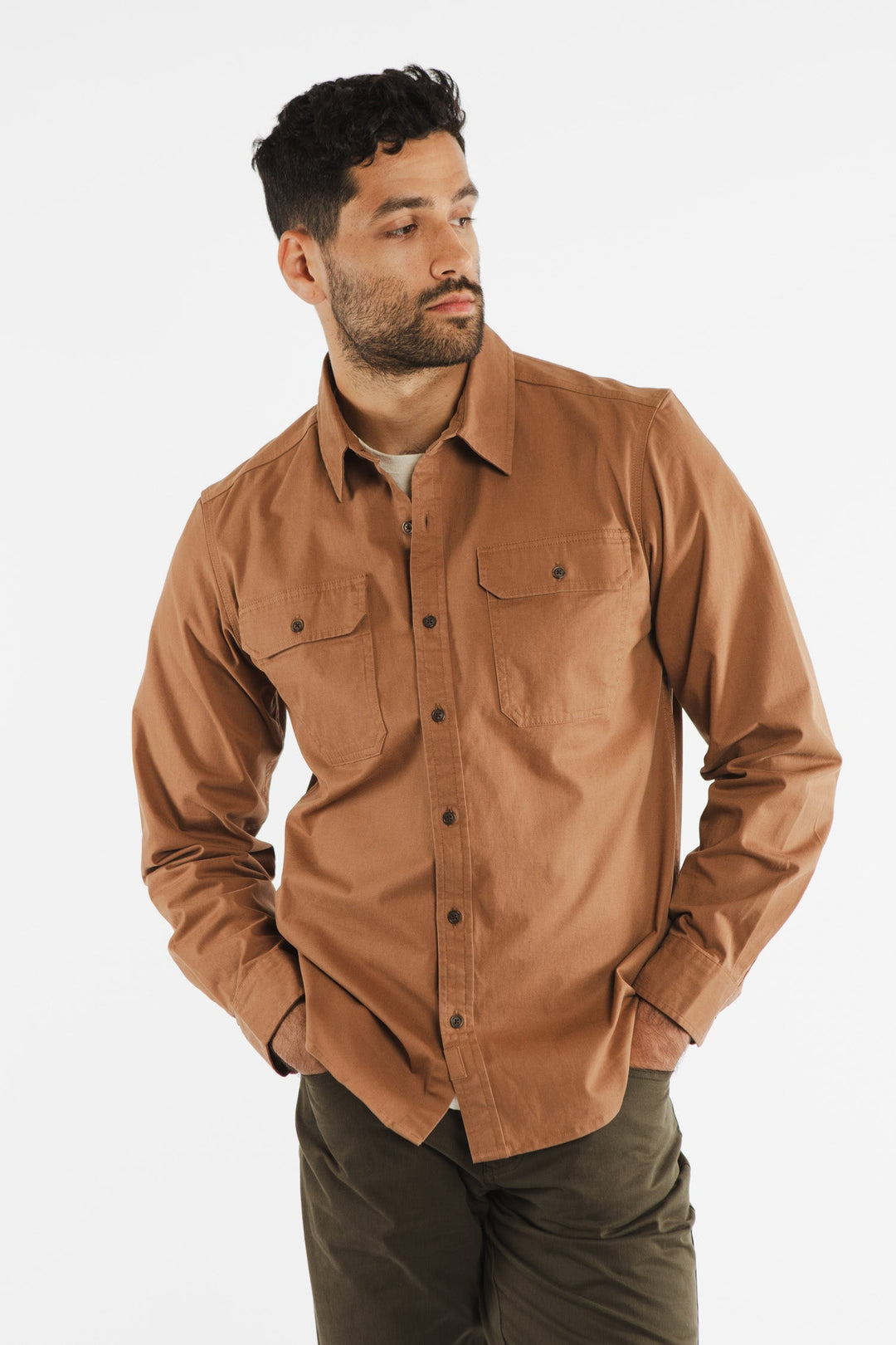 Eugene Utility Shirt / Brown