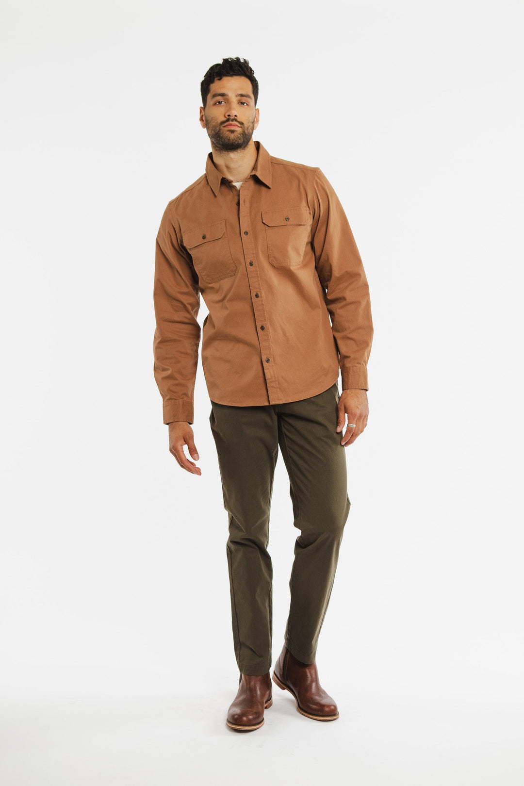 Eugene Utility Shirt / Brown