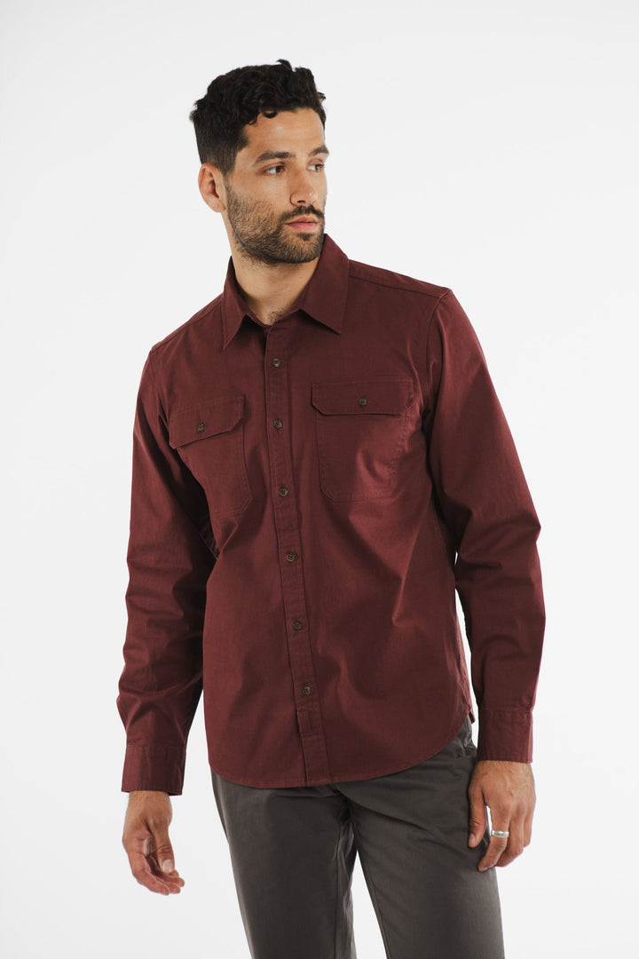 Eugene Utility Shirt / Burgundy