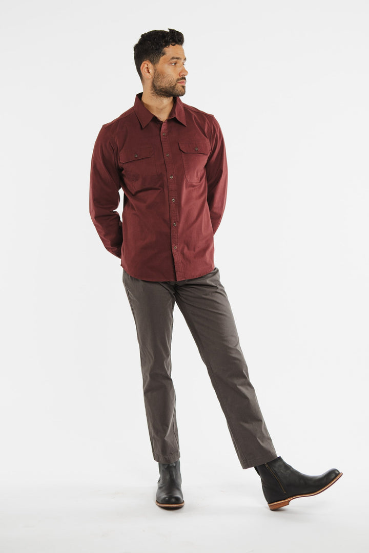 Eugene Utility Shirt / Burgundy