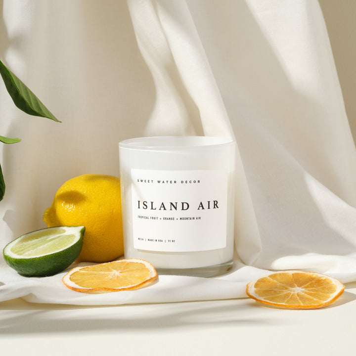 Island Air Soy Candle - White Jar - 11 oz