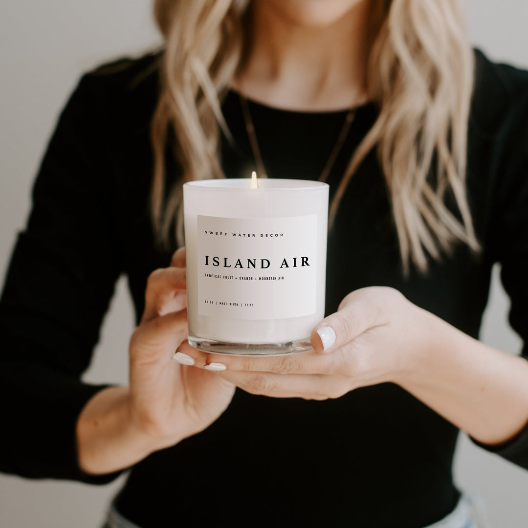 Island Air Soy Candle - White Jar - 11 oz