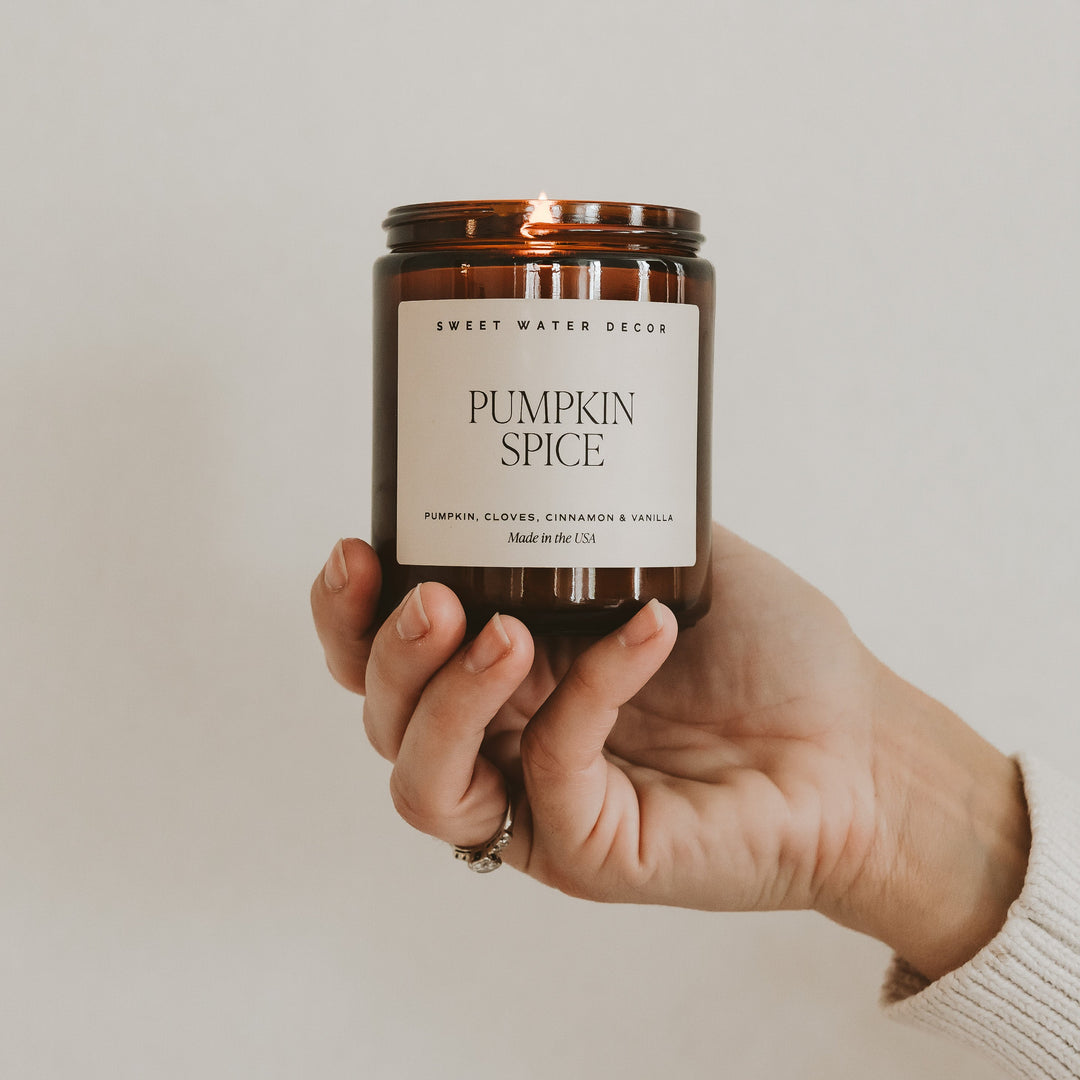 Pumpkin Spice Soy Candle | 9oz. Amber Jar