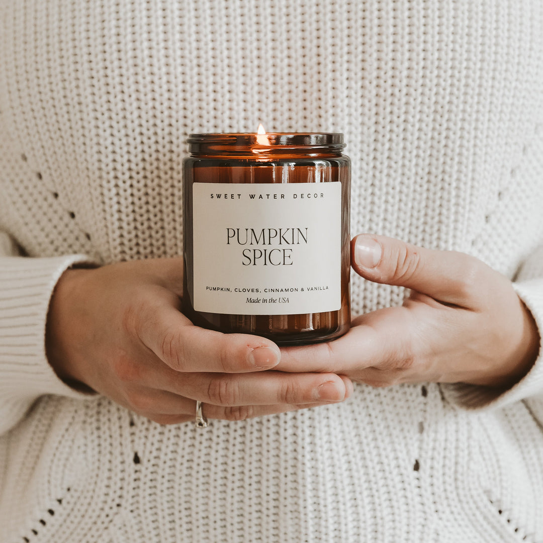 Pumpkin Spice Soy Candle | 9oz. Amber Jar