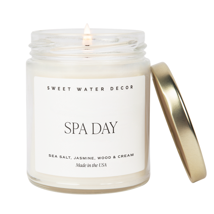 Spa Day Soy Candle - Clear Jar - 9 oz