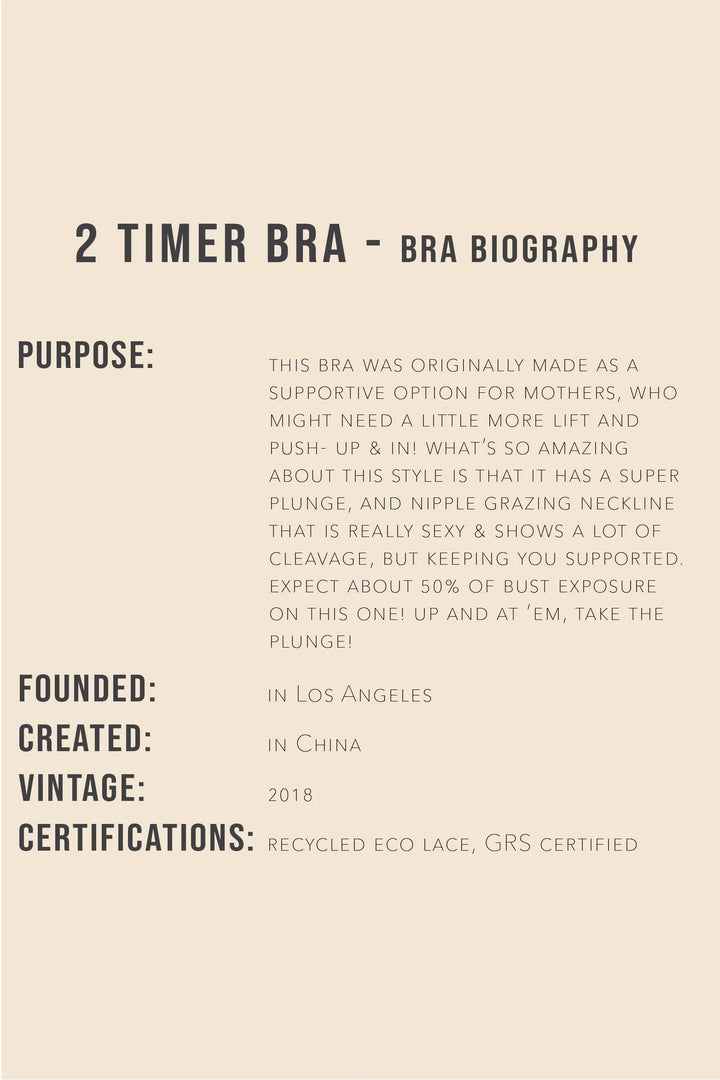 2 Timer Bra | Blanc