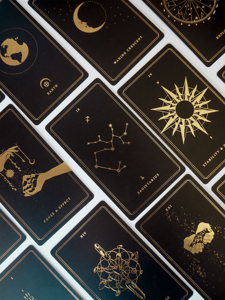 'Child Of The Universe' Black & Gold Edition • Oracle Deck & Book