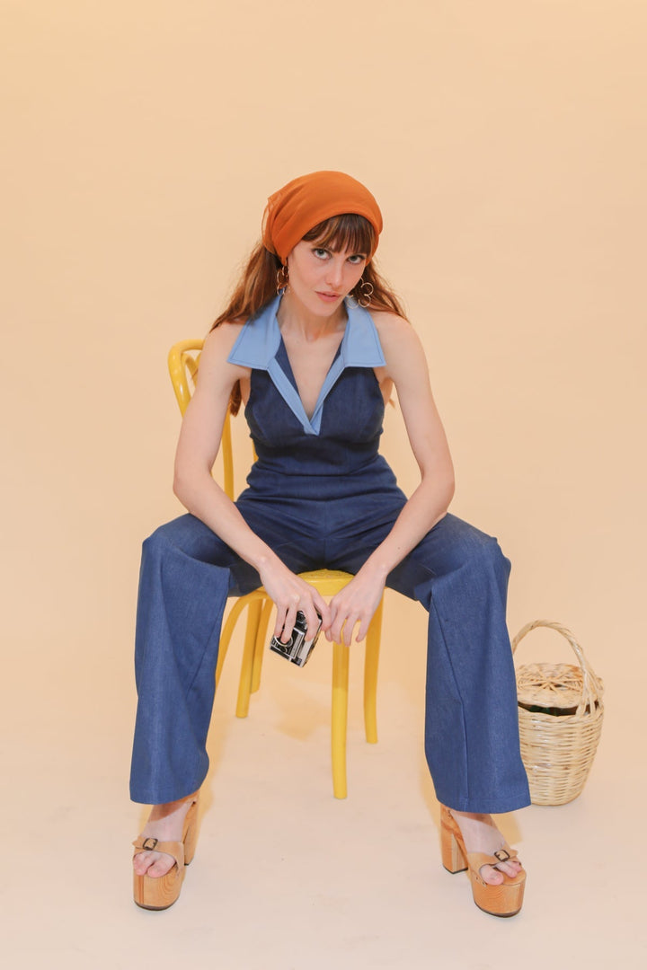 Cecilia Jumpsuit in Denim