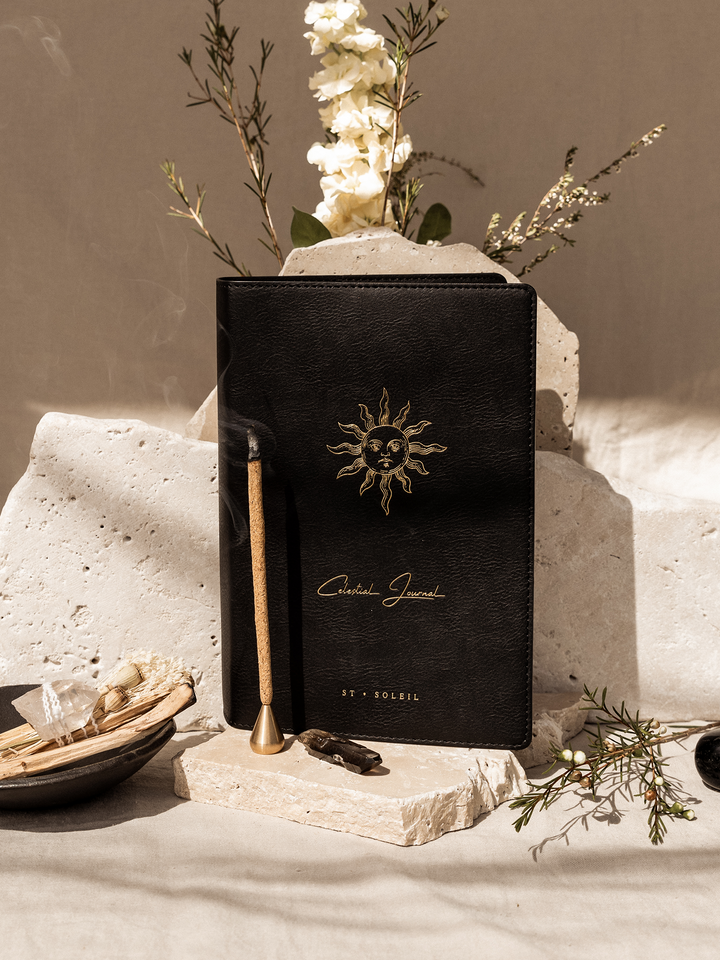 2024 Celestial Journal / in Black • {Vegan Leather}