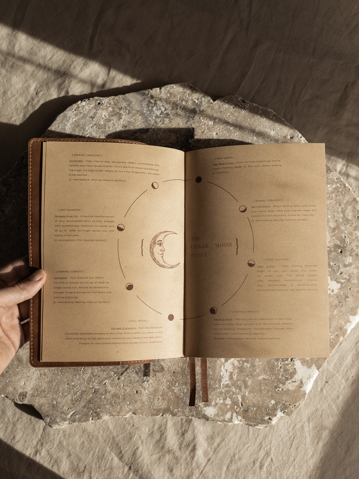 2024 Celestial Journal / in Brown • {Vegan Leather}