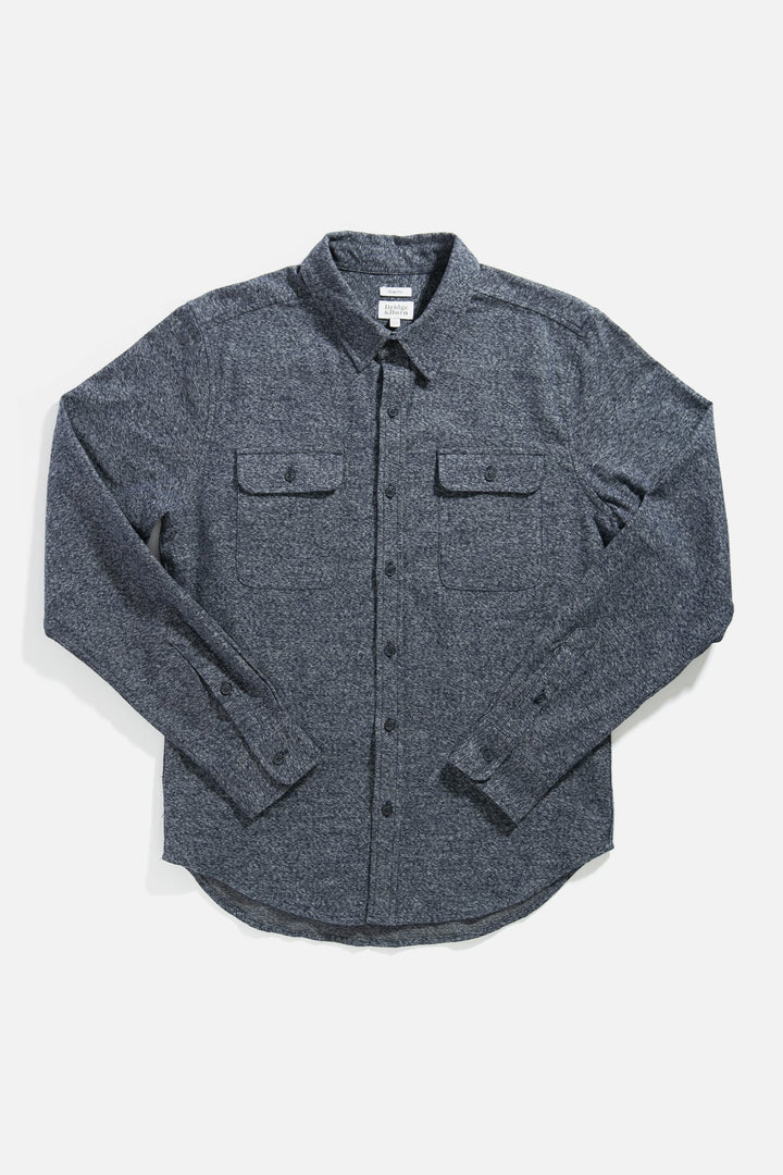 Cole Slim Shirt / Navy Melange