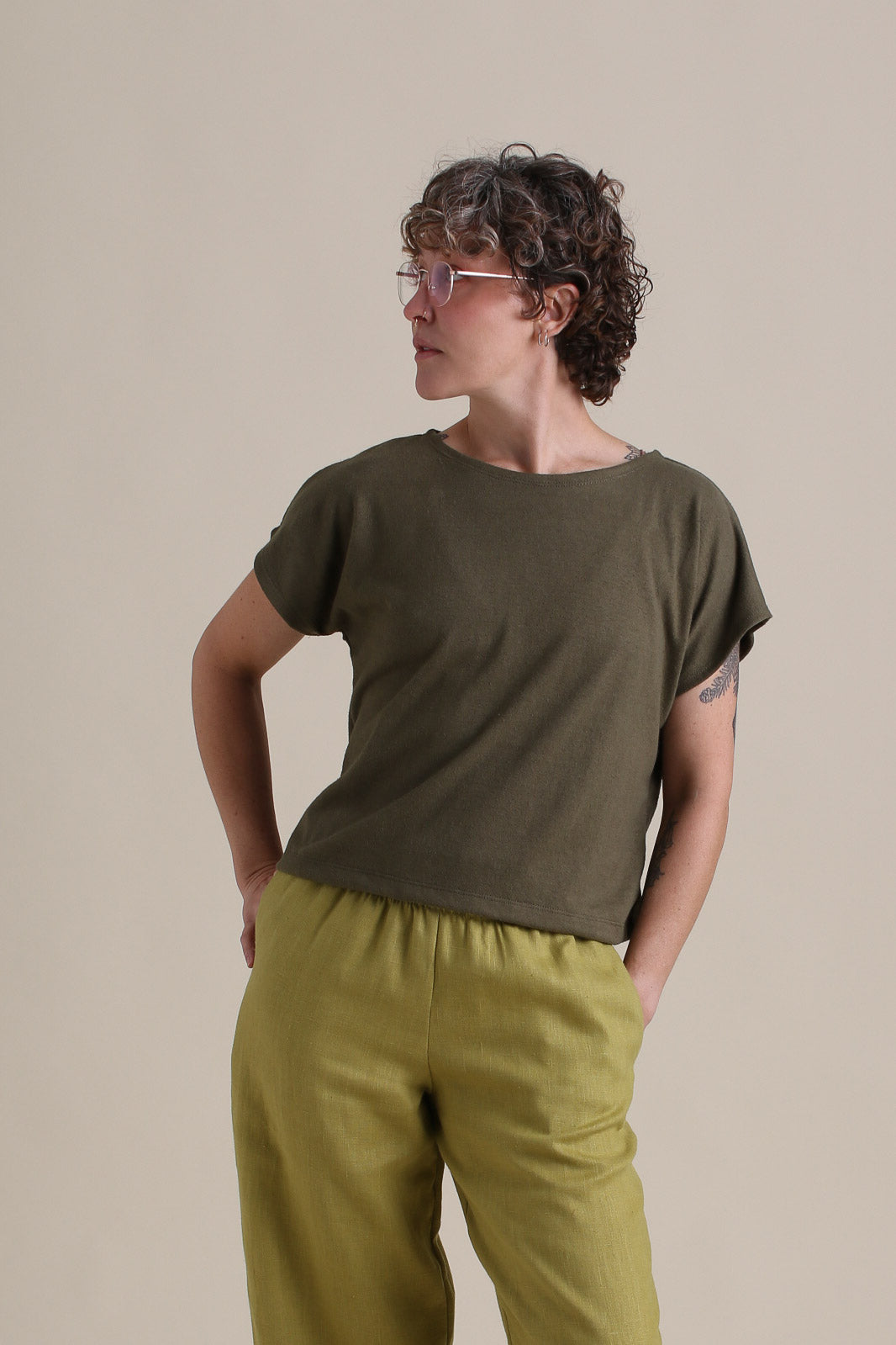 Saturday Tee in Moss