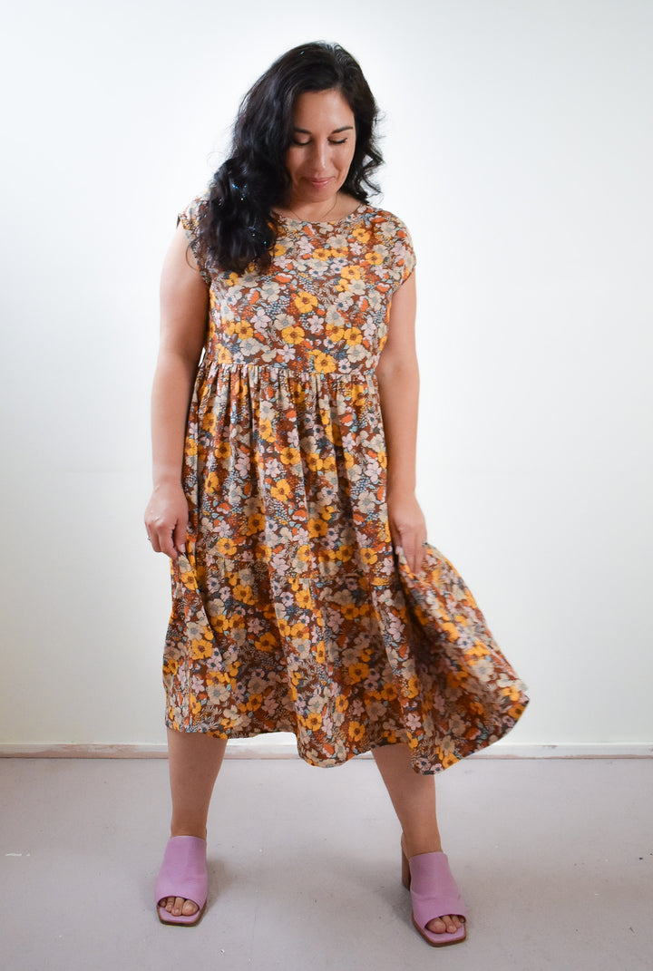 Prism Dress in Saffron Floral