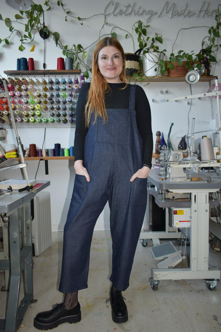 Cassie Coverall in Midnight Denim