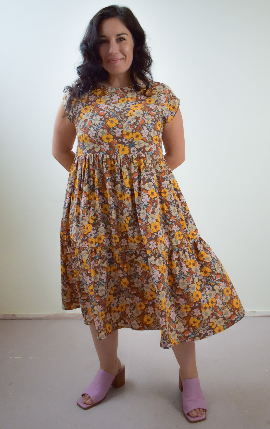 Prism Dress in Saffron Floral