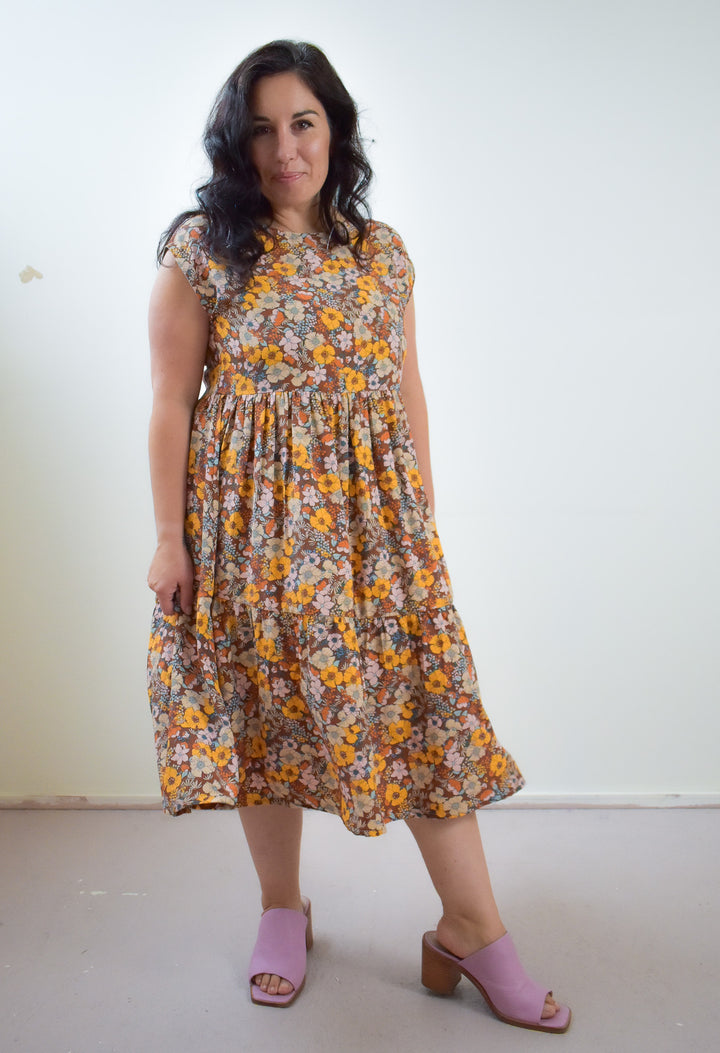 Prism Dress in Saffron Floral