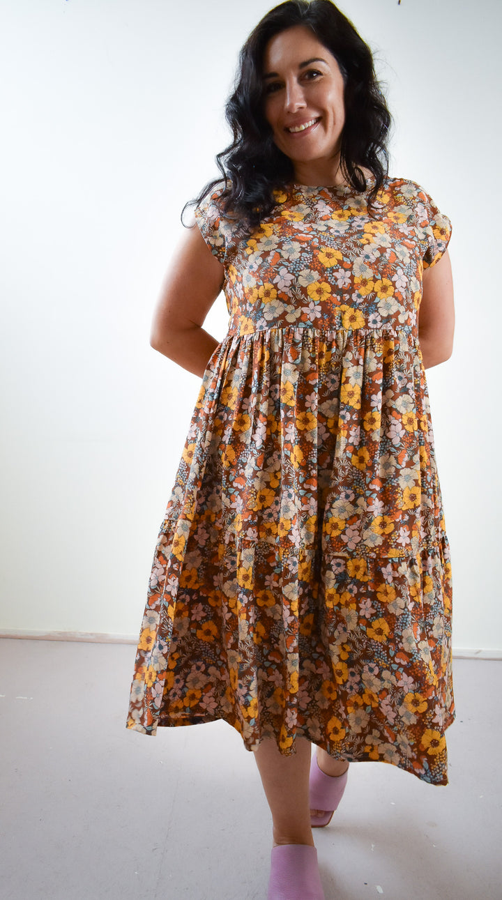 Prism Dress in Saffron Floral