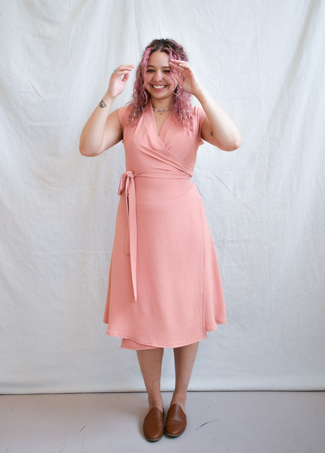 Francis Dress in Coral